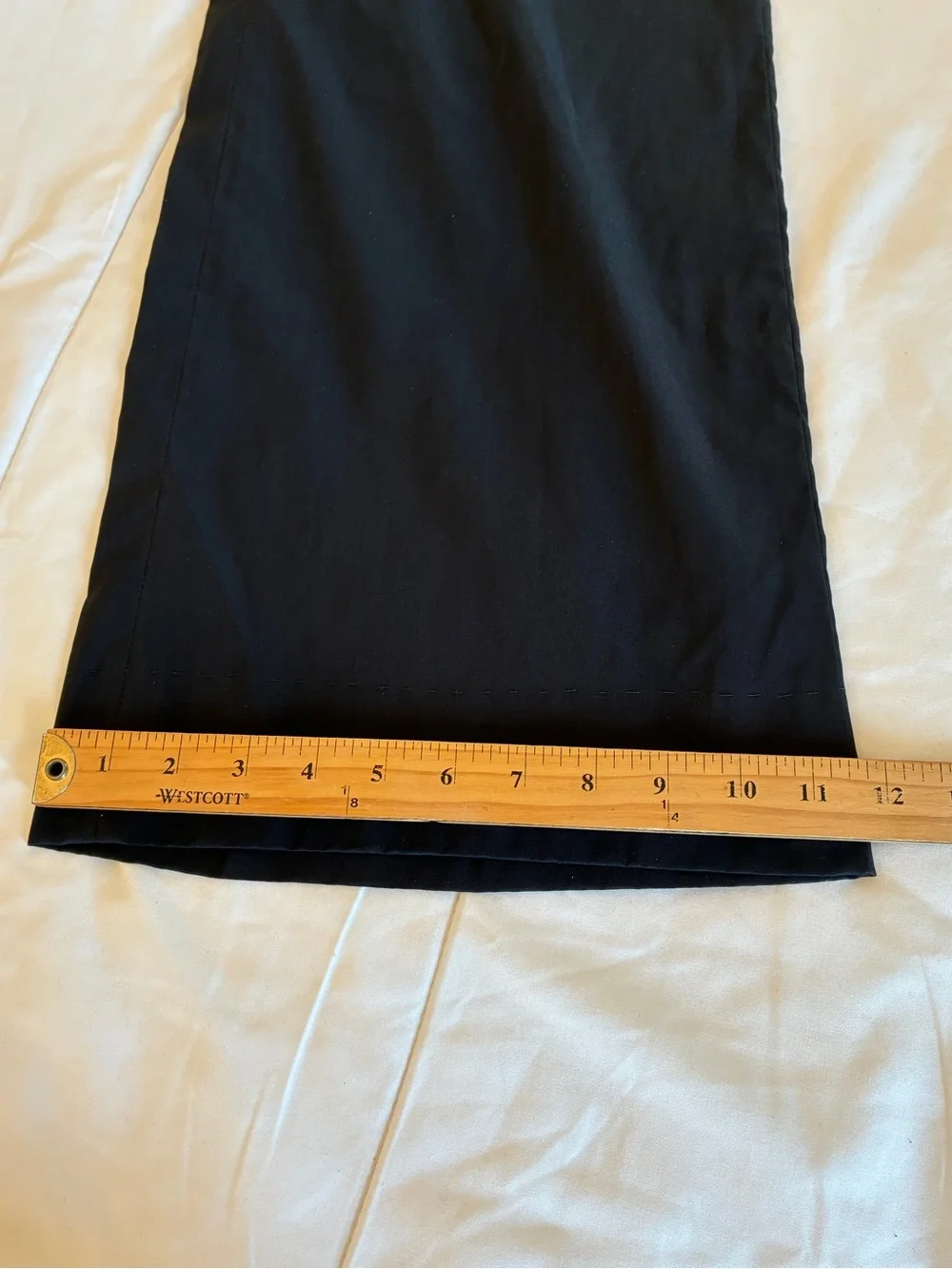 Theory black lightweight wide leg cropped minamilist pants 4